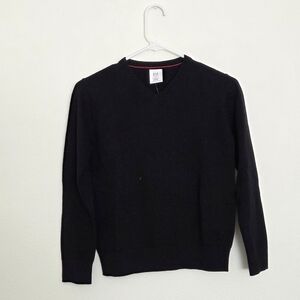 GAP Kids Classic Black V-Neck Sweater Size Boys Medium(8)